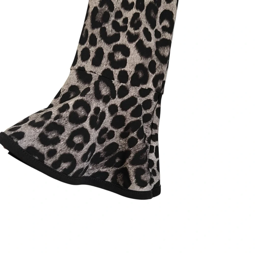 Michael Kors Leopard Print Blouse in Black and Cream - Picture 2 of 7